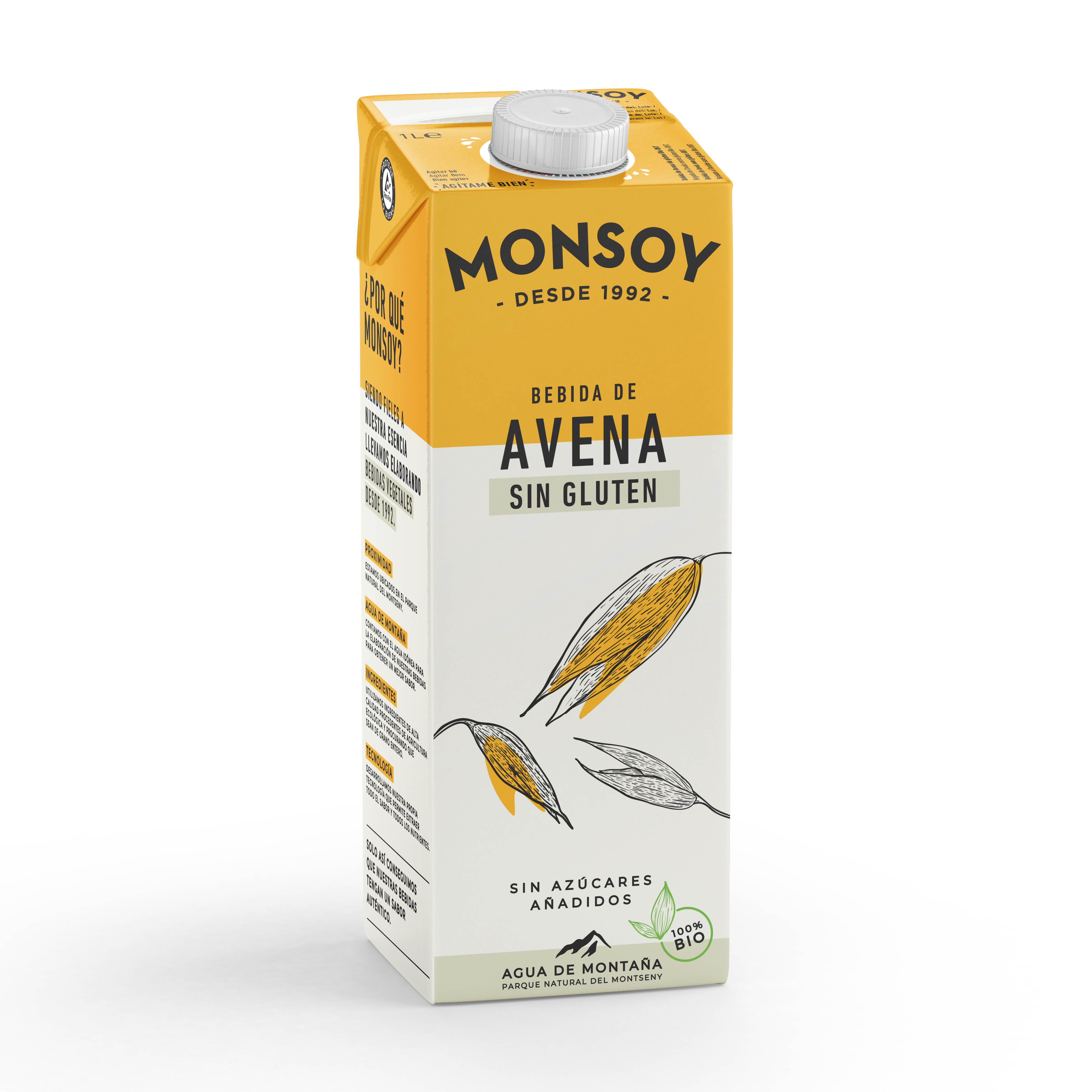 Bautura ovaz Monsoy (fara gluten) BIO - 1 litru imagine produs 2021 Monsoy